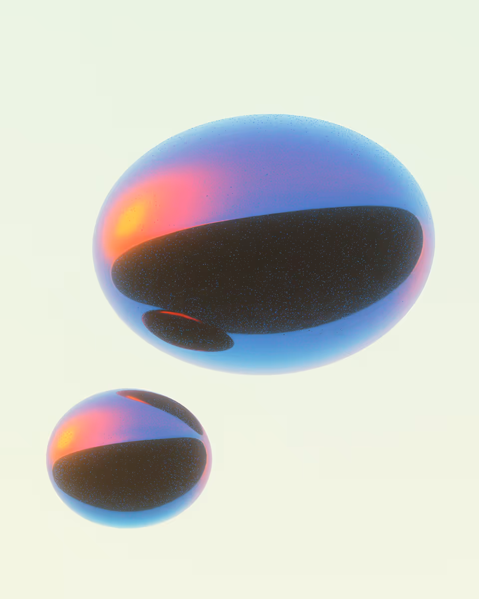 Floating Spheres with Vibrant Colors