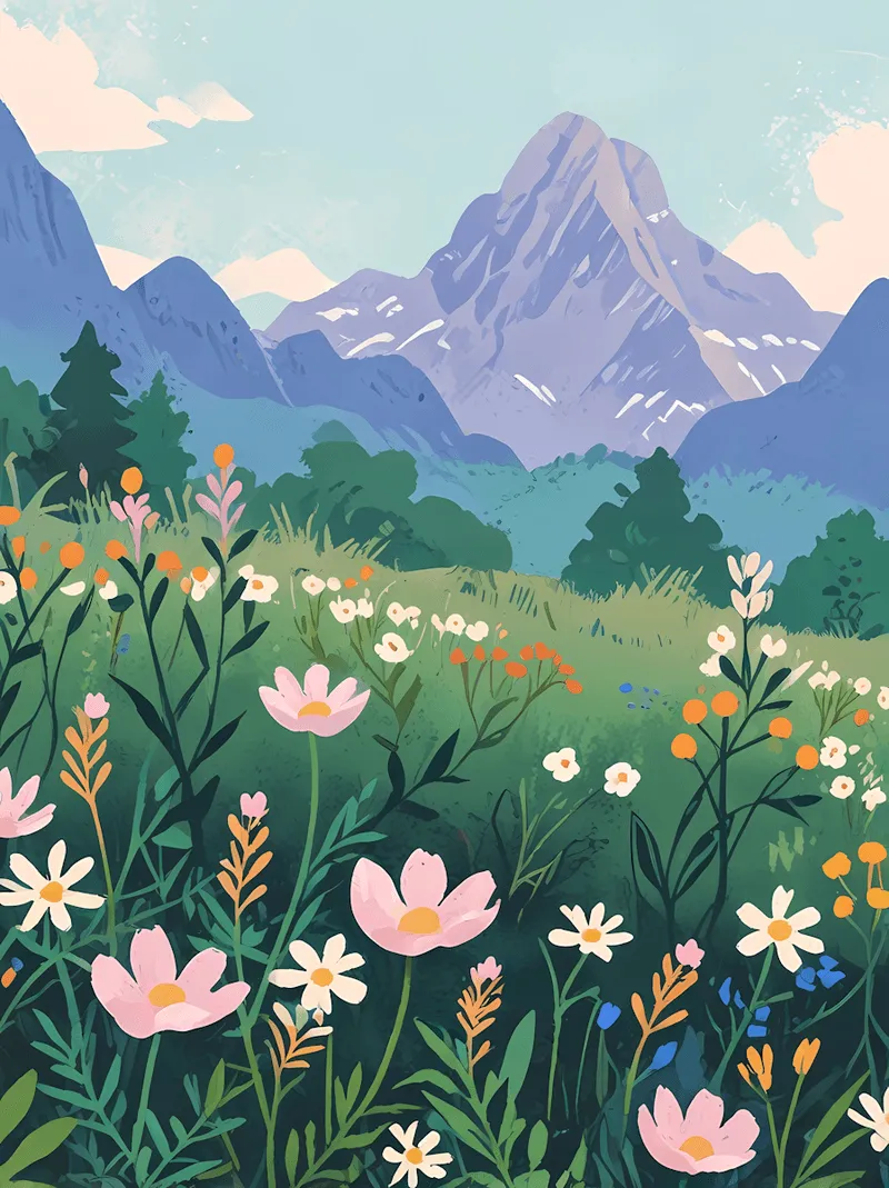  Serene Mountain Landscape