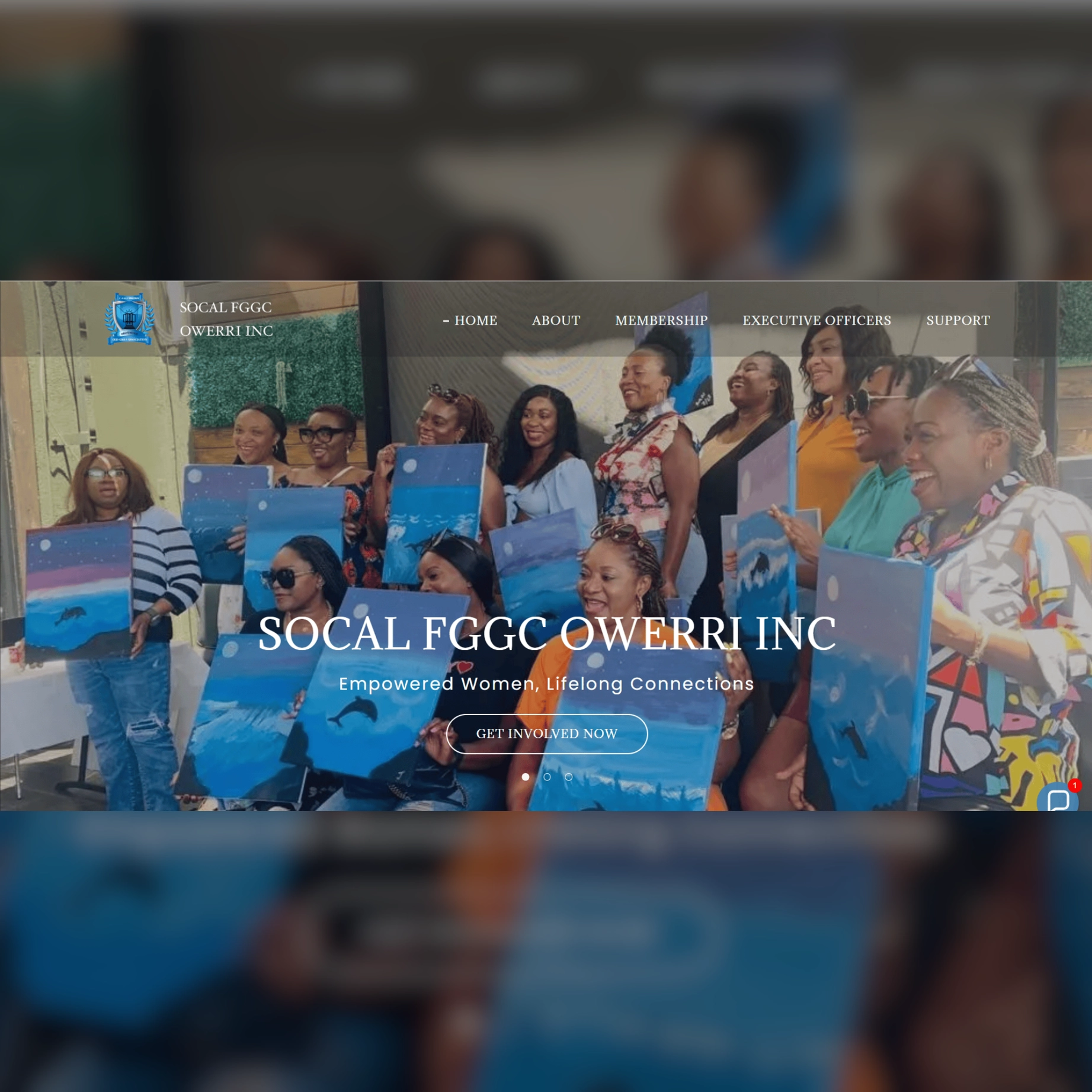 Hero Setion of a website designed by Denzel Erinne