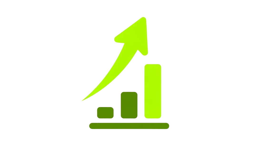 A graph showing rapid growth