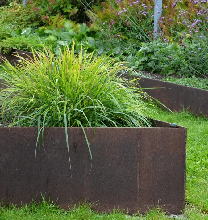 Custom Corten Steel Planter Builders in Austin, TX