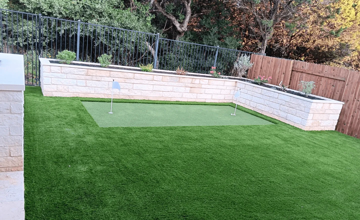 Outdoor Putting Green Installation