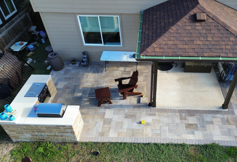 Paver patio design by ATX Prestige Landscaping
