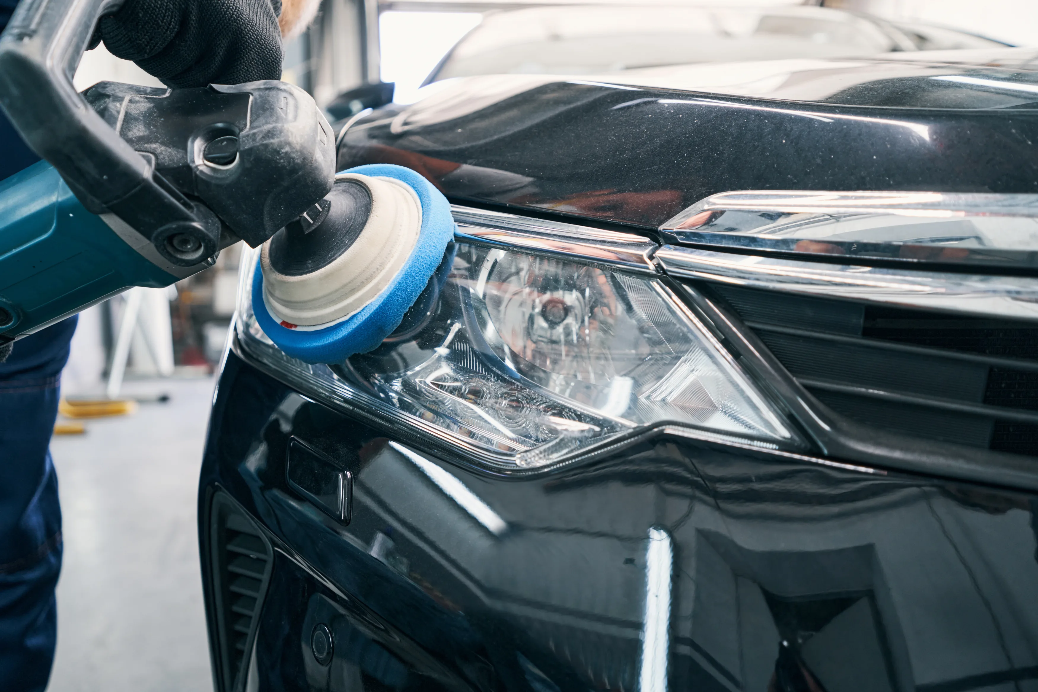 headlight restoration work