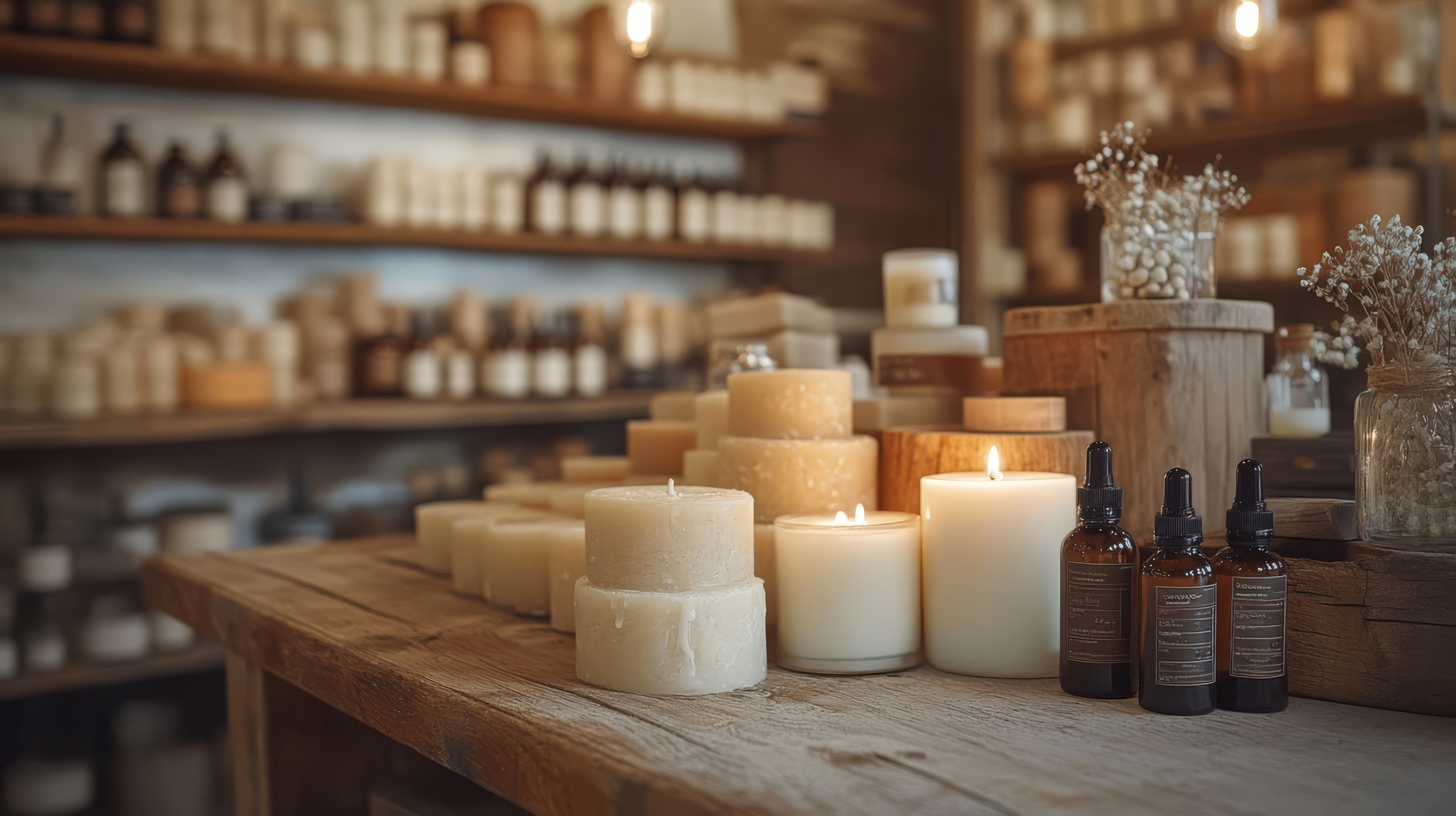 Hand-crafted throw pillows with knitted and woven covers in warm mustard and cream tones, made in a sustainable cut-and-sew home textile factory.