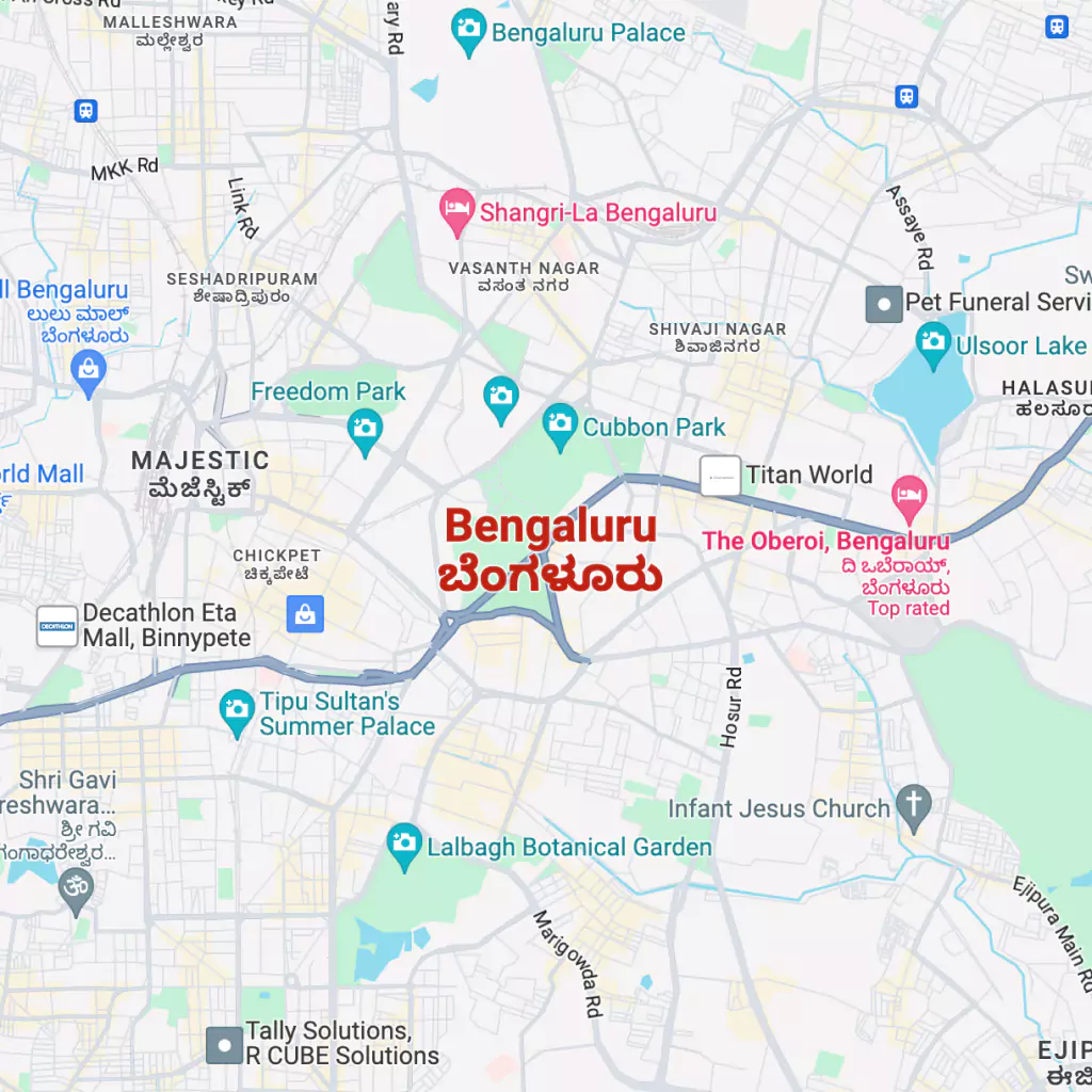 Location map of Bren Park city