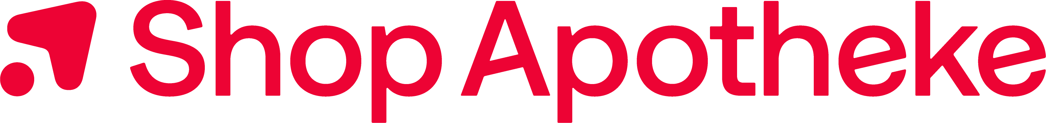 Shop Apotheke logo in red text with a stylized checkmark symbol.