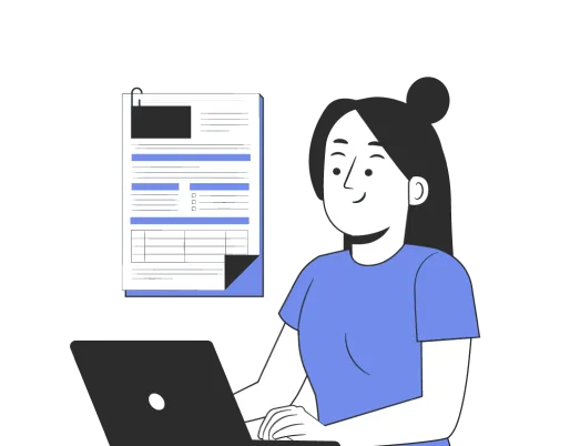 A person sitting in front of a laptop computer.