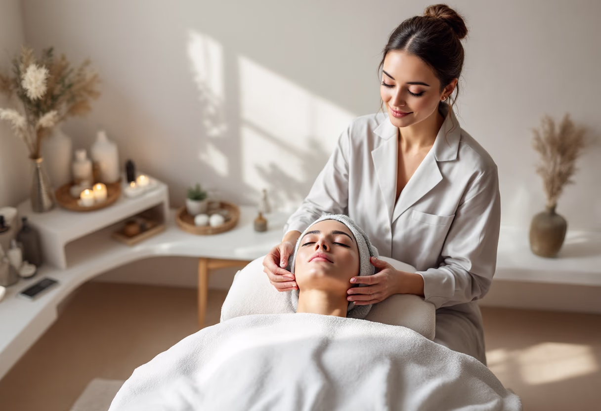 image of individual beautician at work