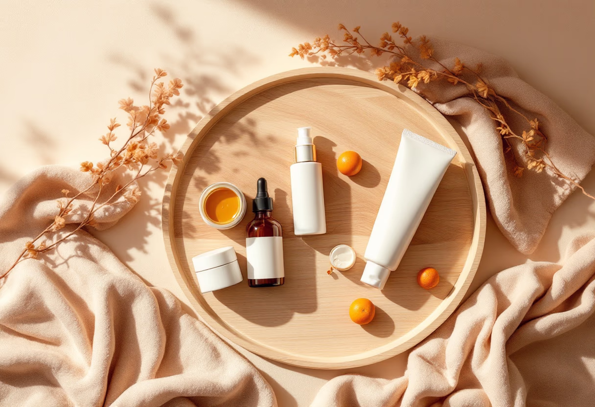 image of skincare products (for a salons & spa)