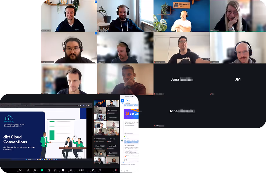 Screenshot of a virtual training we've conducted