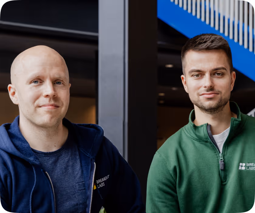 Simo and Marvin, co-founders of Breakout Labs