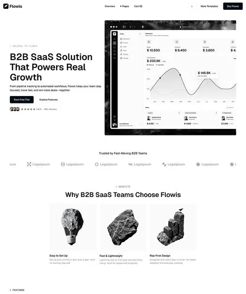 B2B SaaS Webflow Template  Home V3