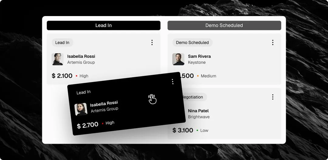 B2B SaaS software Webflow template feature1