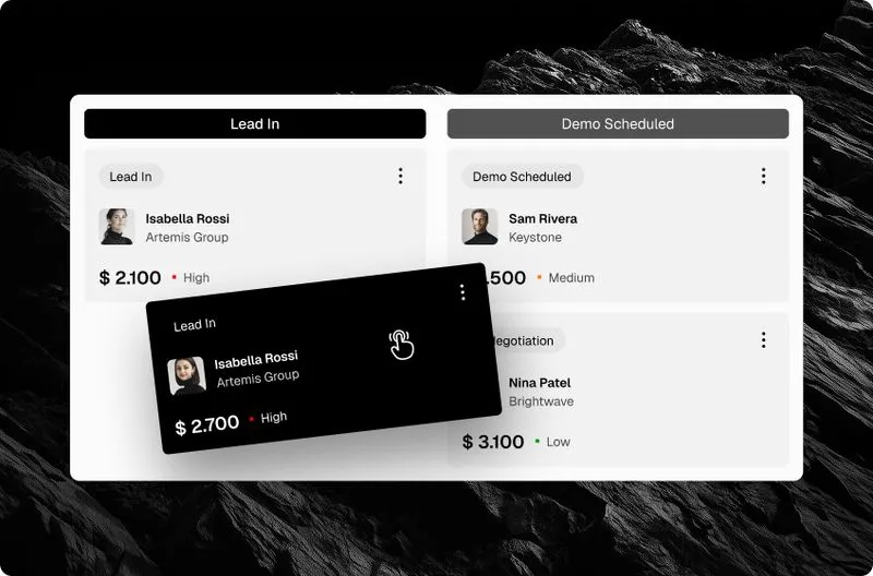 B2B SaaS software Webflow template feature1