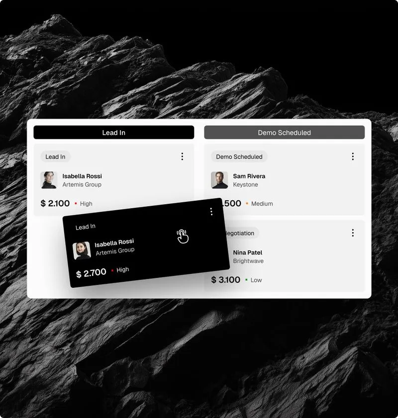 B2B SaaS software Webflow template feature1