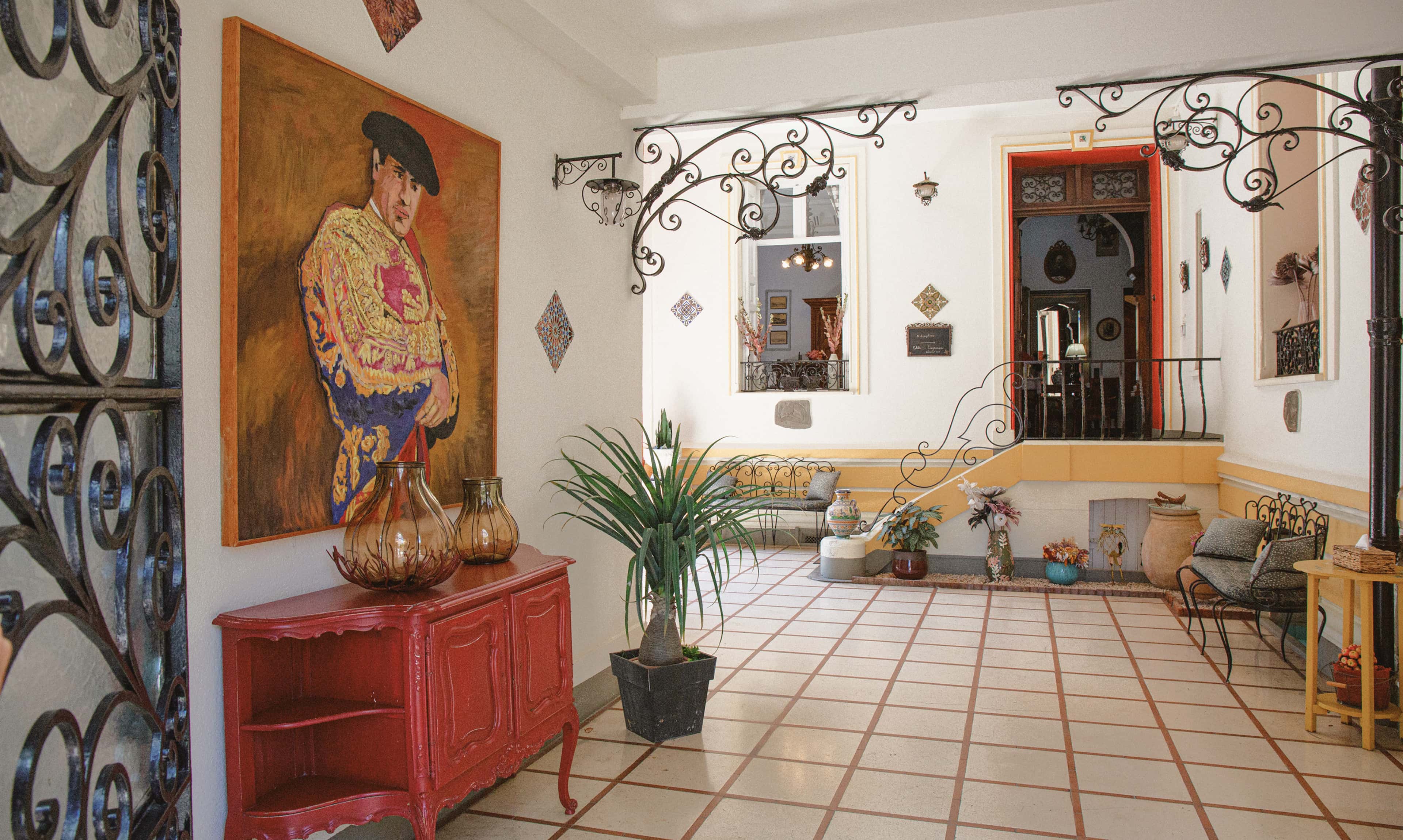 Patio de l'hôtel La Casa Païral