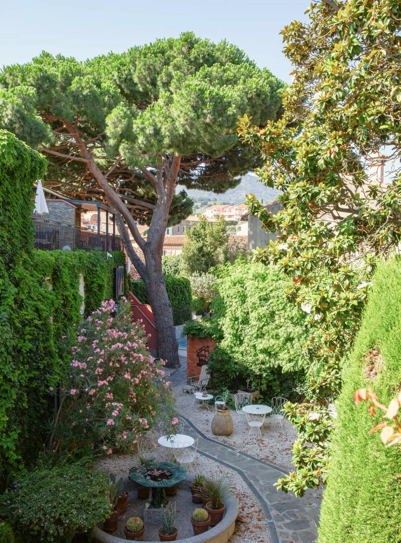 Magnificent garden of the La Casa Pairal
Hotel in Collioure