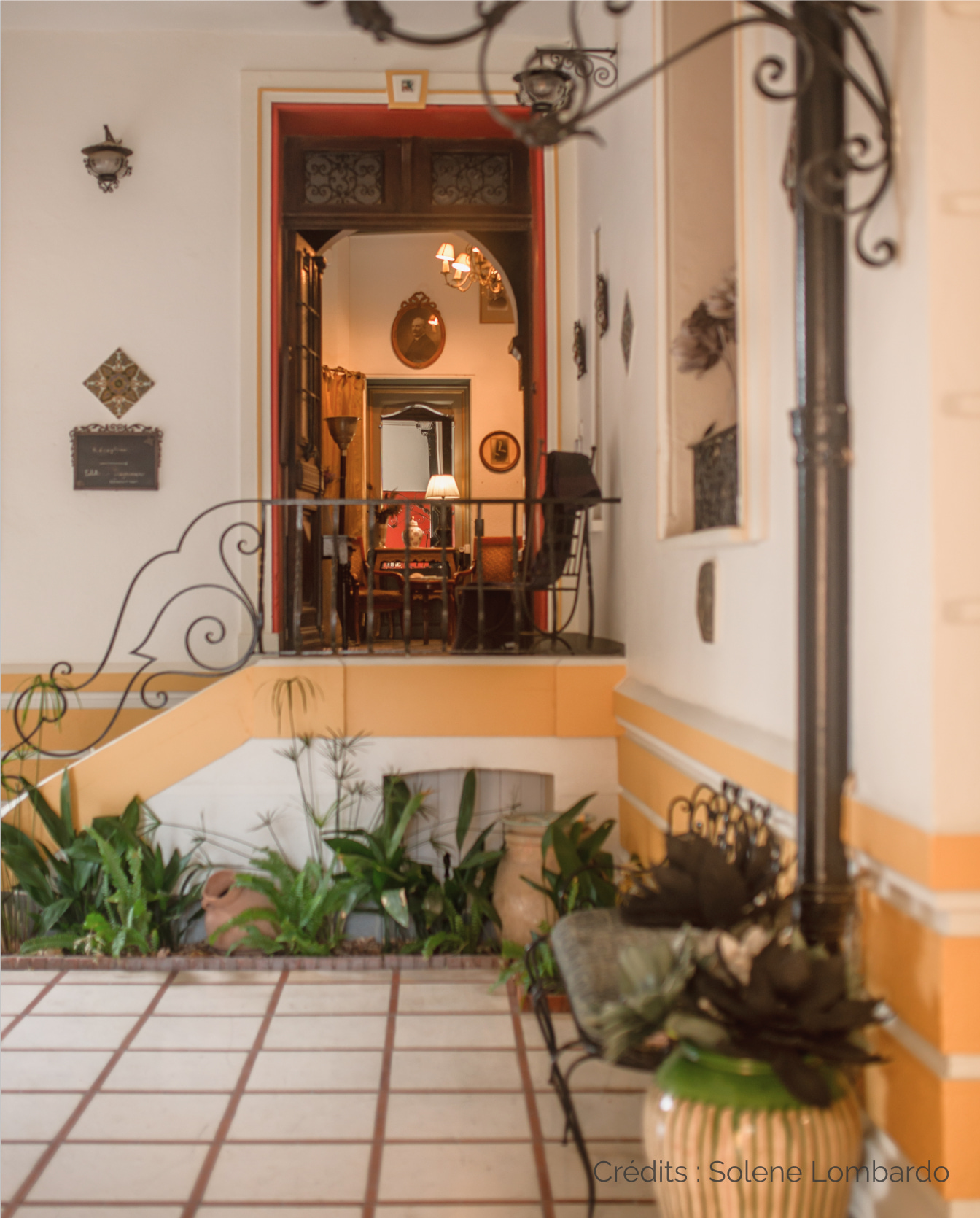 Patio de l'hôtel La Casa Païral