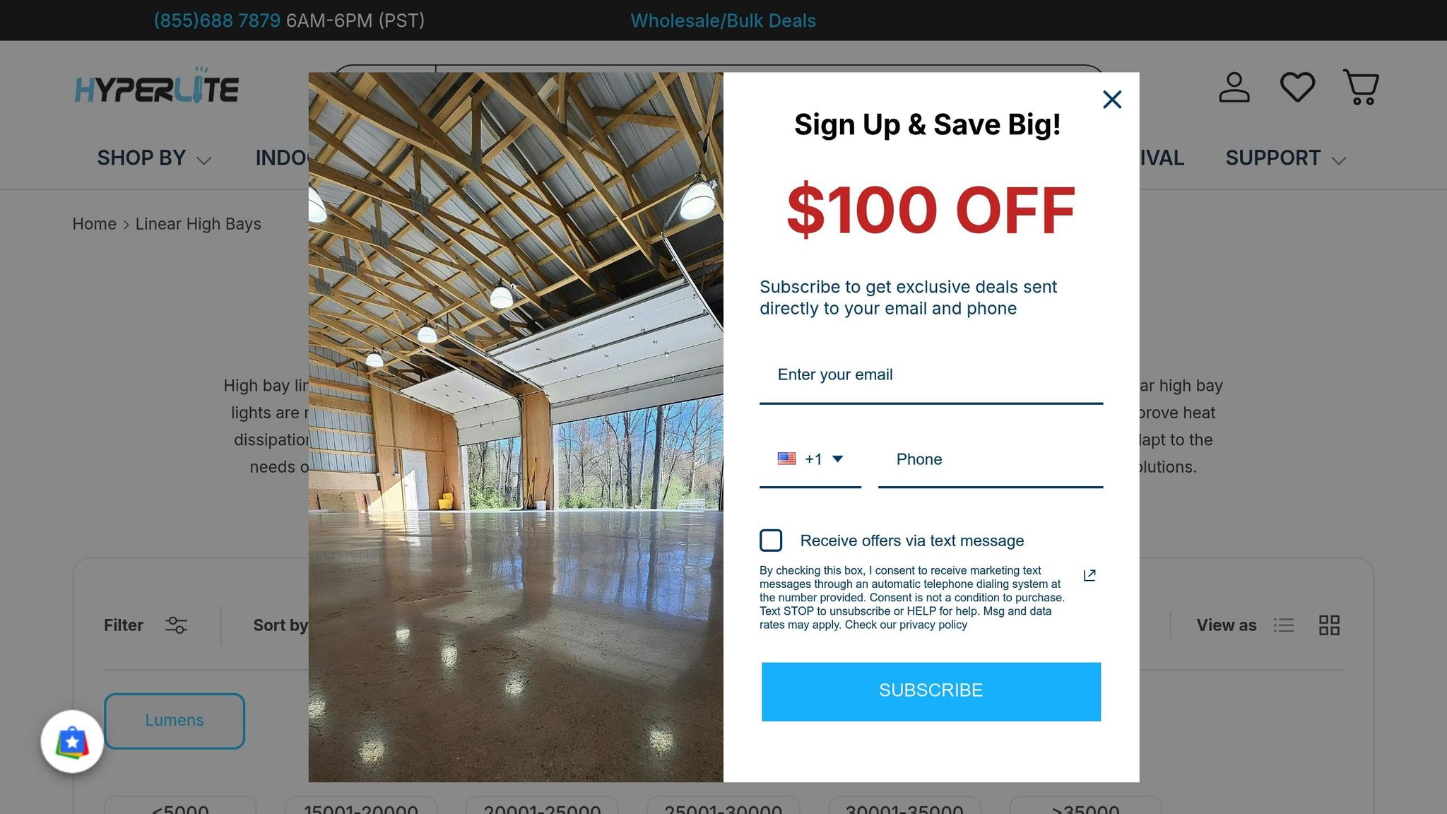 Hyperlite Linear High Bay LED Light