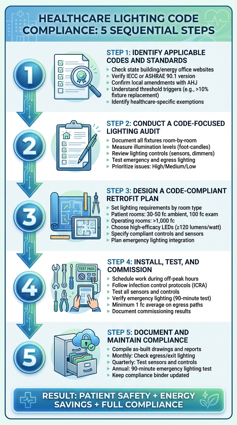 5 Steps for Healthcare Lighting Code Compliance