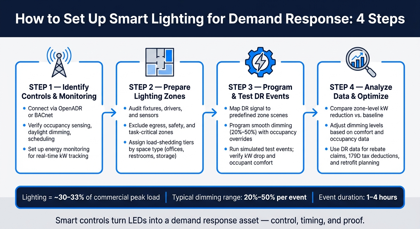 Smart Lighting Demand Response: 4-Step Setup Guide