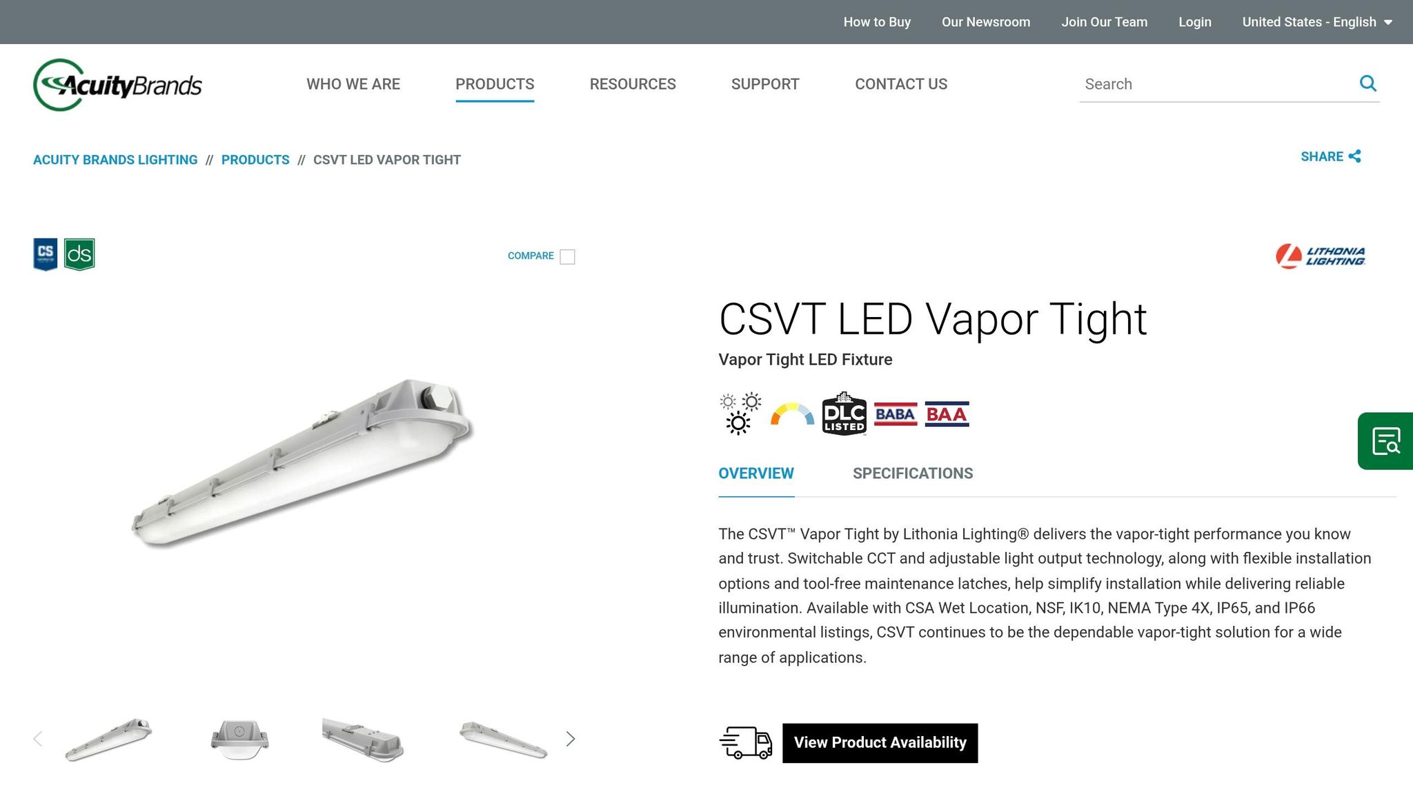 Lithonia Lighting CSVT LED Vapor Tight