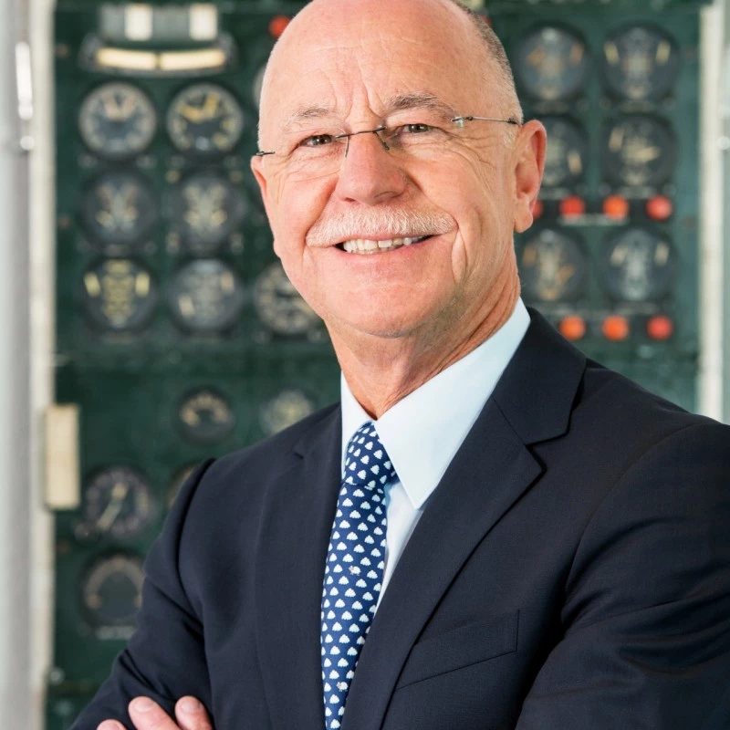 René Closter, fondateur et président de Luxembourg Air Rescue, lors d’une interview sur les défis du sauvetage aérien.