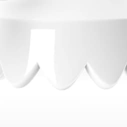 Glossy white macro detail