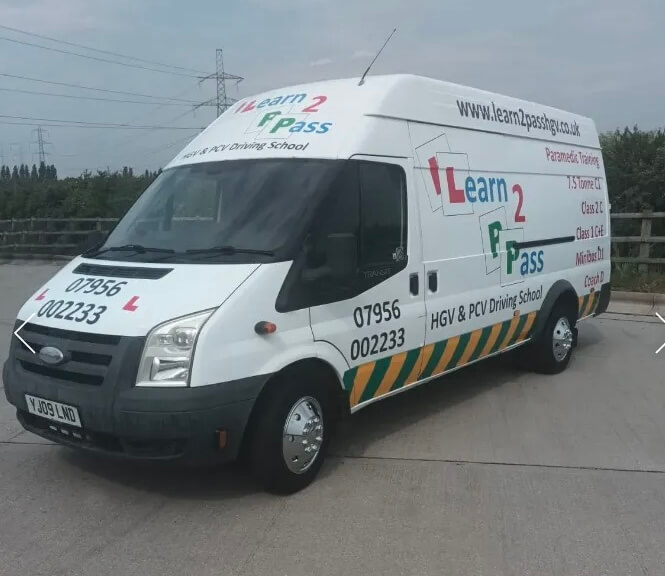 Learn2Pass branded training support vehicle in Kent