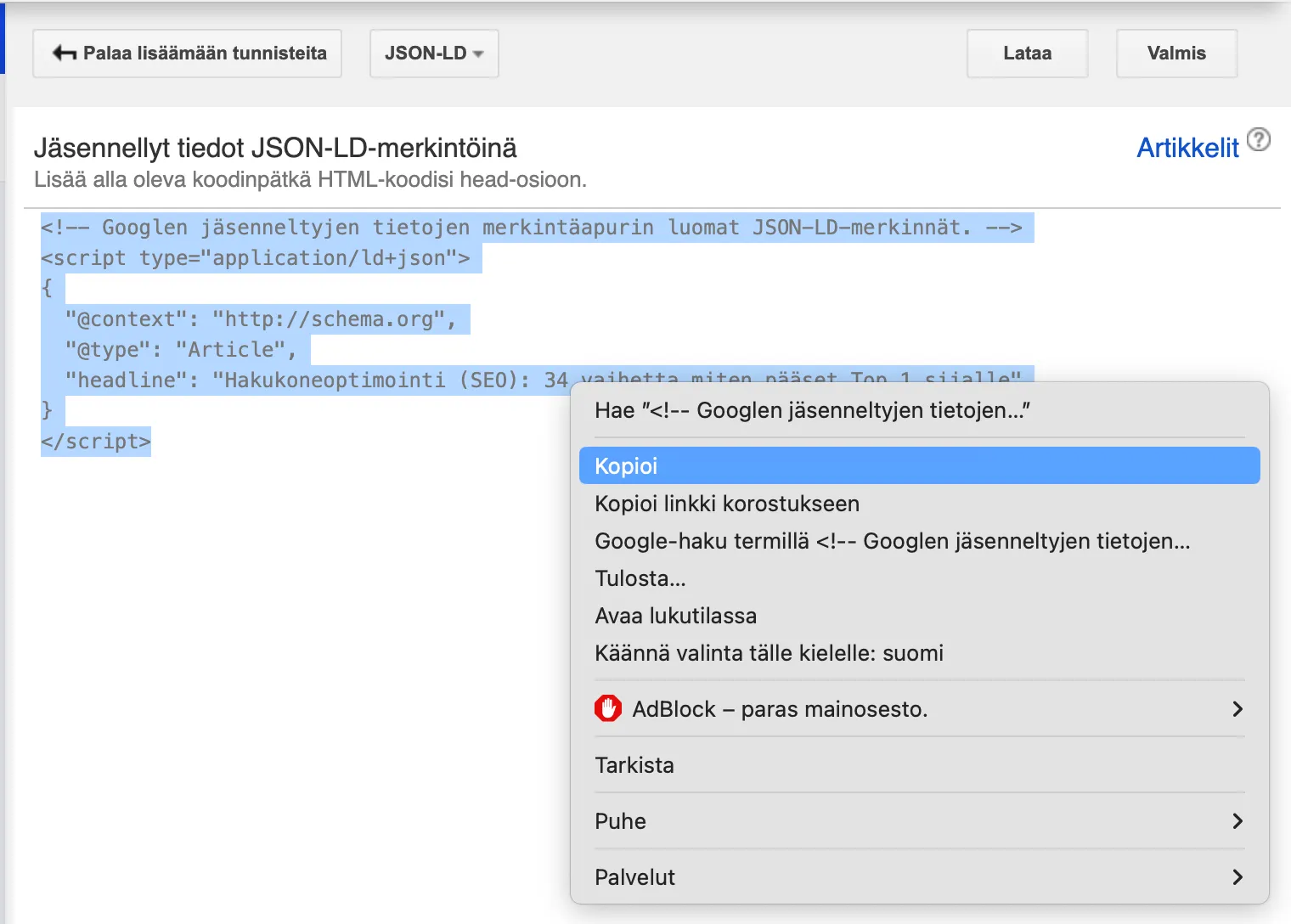 Schema Markup: Mikä se on ja miten lisäät sen omille sivuillesi?