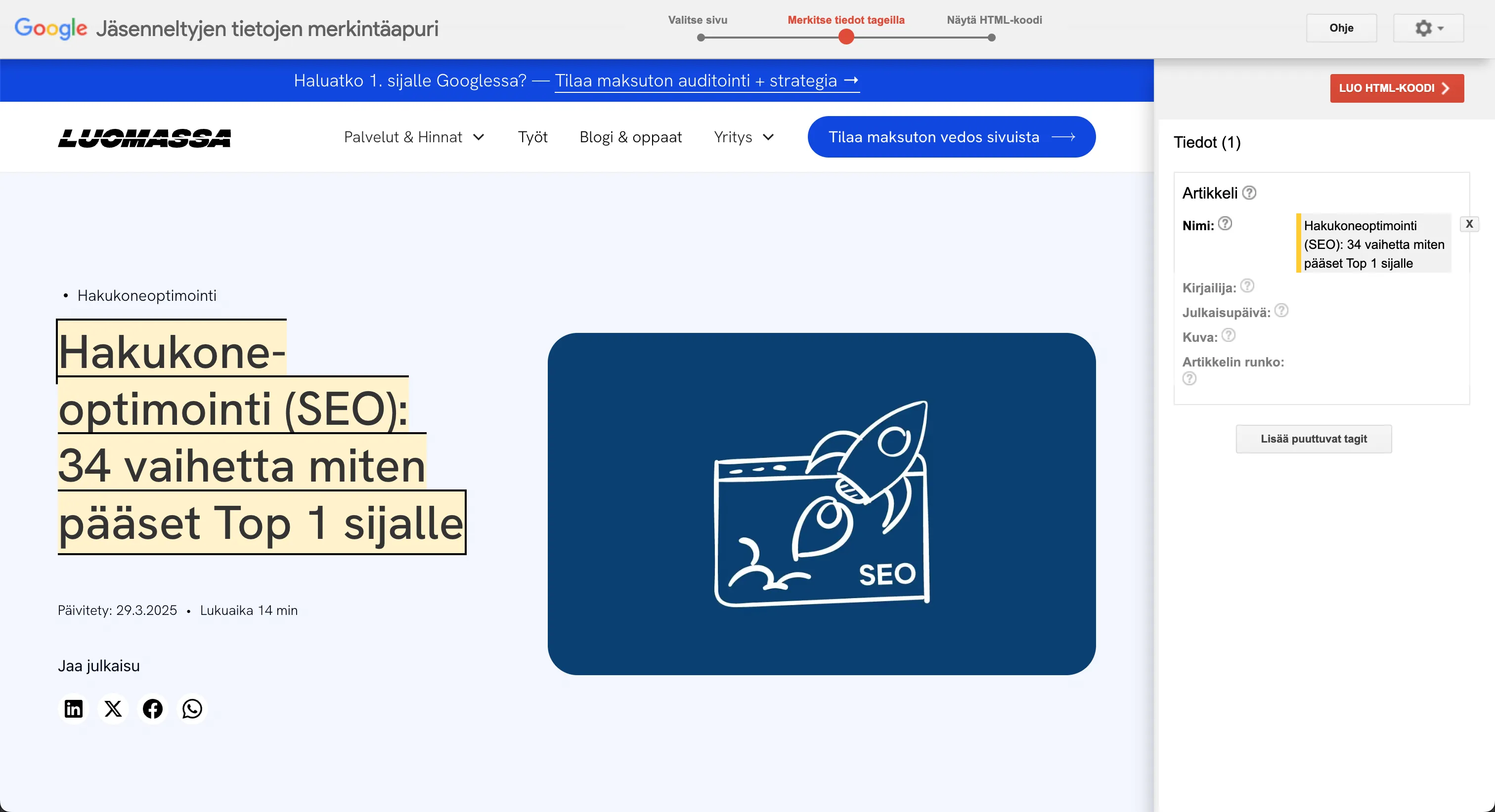 Schema Markup: Mikä se on ja miten lisäät sen omille sivuillesi?