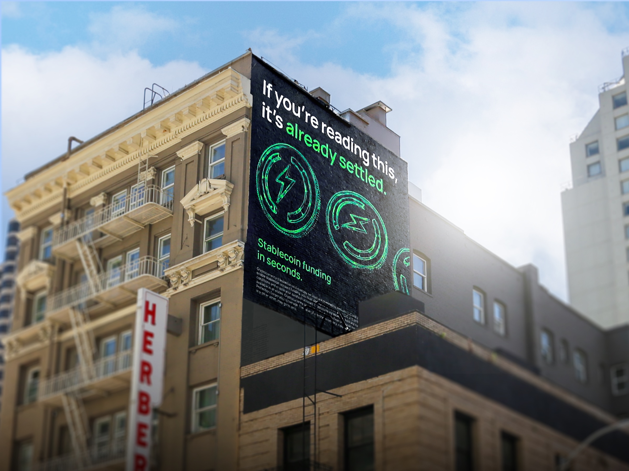 zerohash outdoor mural