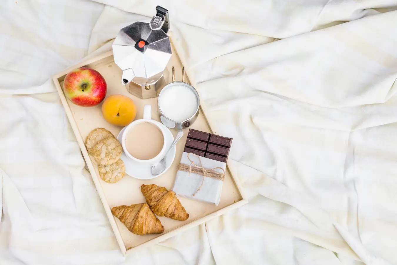 Breakfast add-on service for Airbnb rentals with pastries.