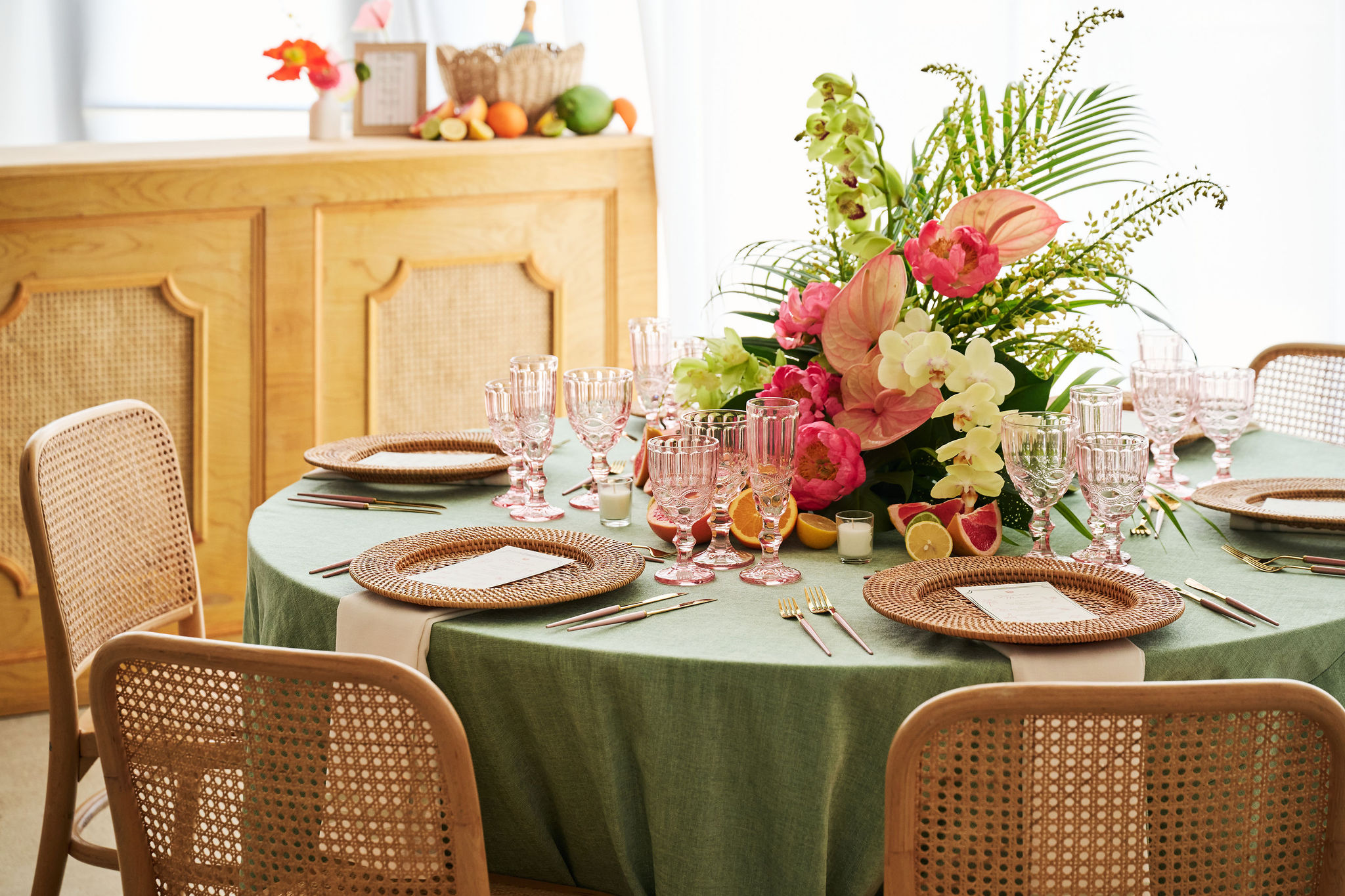 PALMIER EVENTS TABLE CHMPAGNE