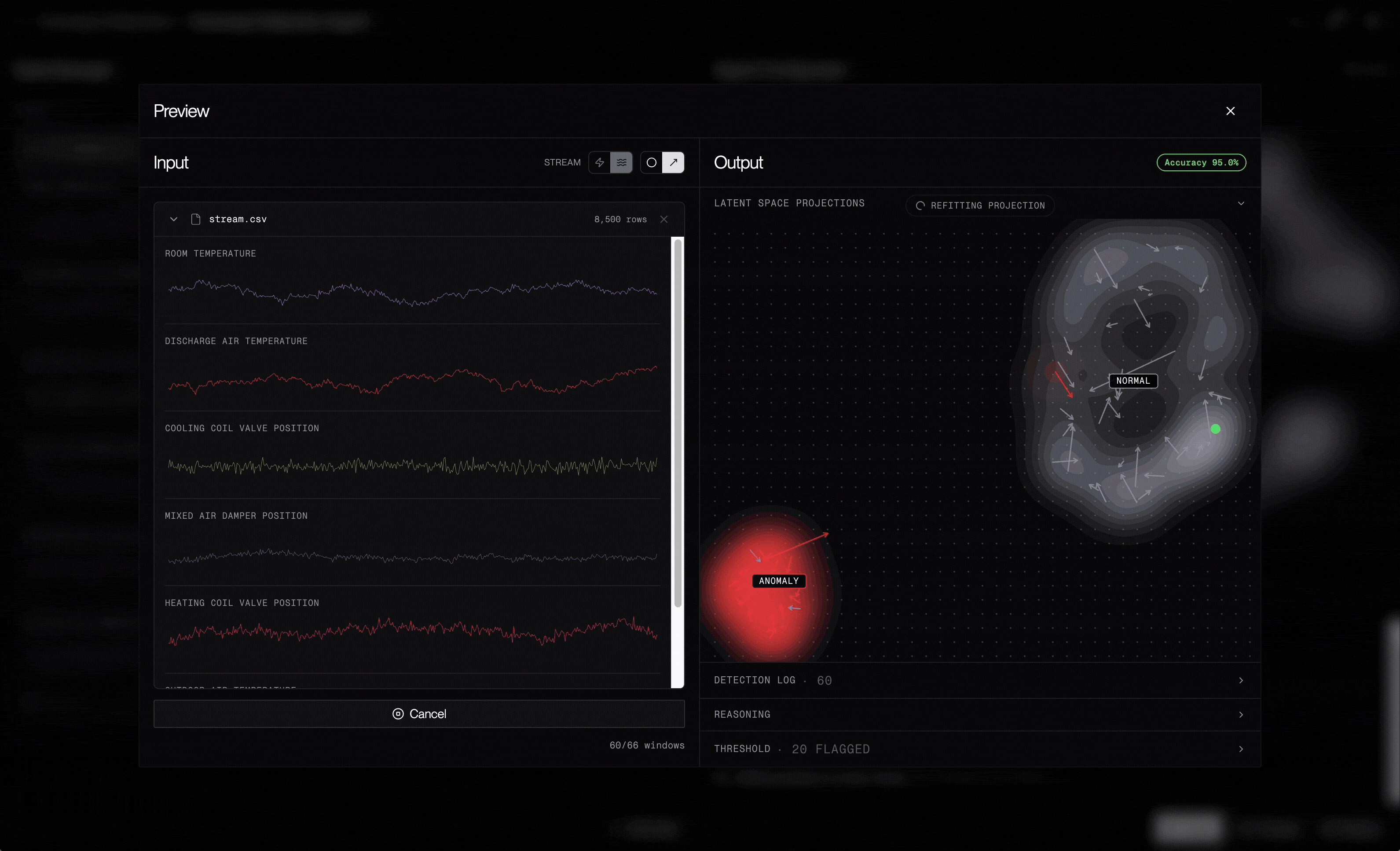 Anomaly detection agent animation