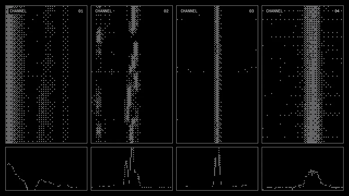 Radio spectrogram channels from the Newton radio data study