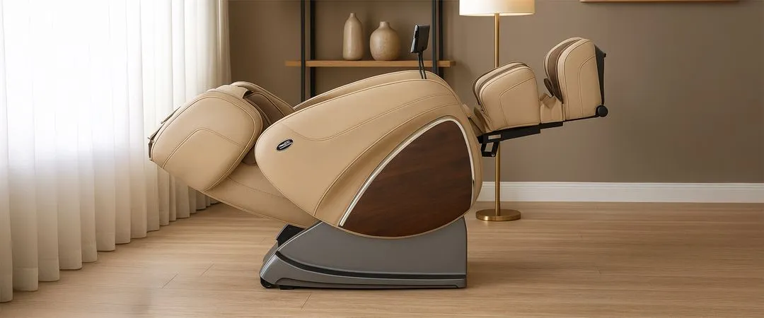 Fauteuil massant Evasion 3D en position zéro gravité Supra France, pour une détente totale et une meilleure répartition du poids du corps