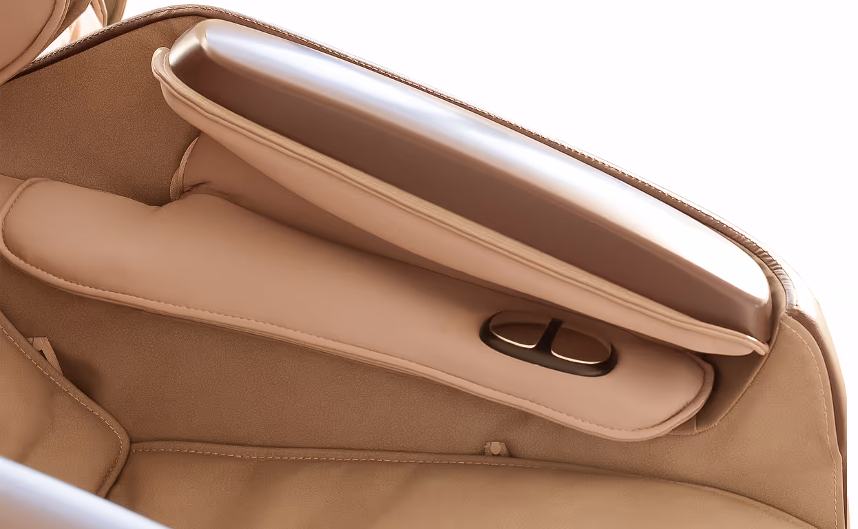 Capteur I.A intégré dans l’accoudoir du fauteuil de massage MASSEA Supra France pour ajuster automatiquement le massage selon la morphologie