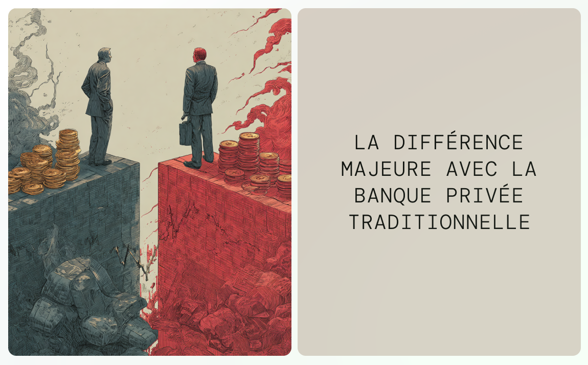 Différence branque privée traditionnelle