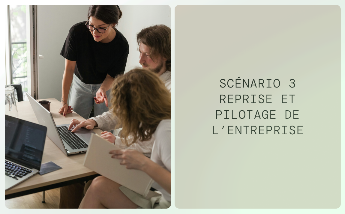 reprise et pilotage de l'entreprise
