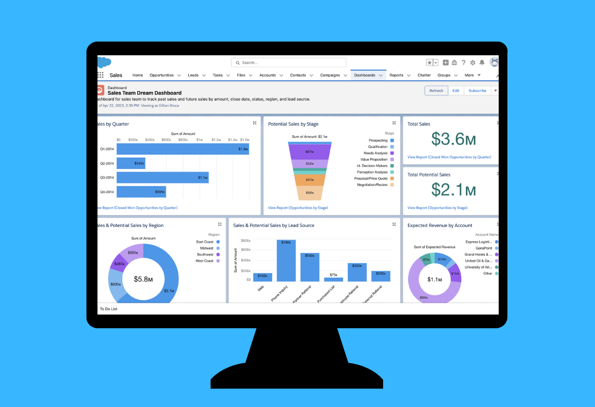 [interface] realistic interface design on a laptop showcasing client management features