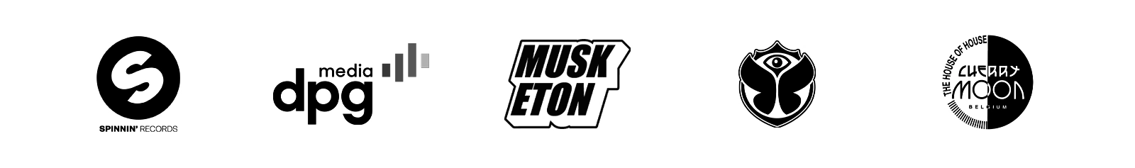 Spinnin Records, Dpg Media, Musketon, Tomorrowland, Cherrymoon Legends