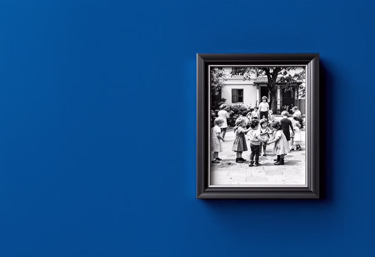 image of historical photos of the preschool