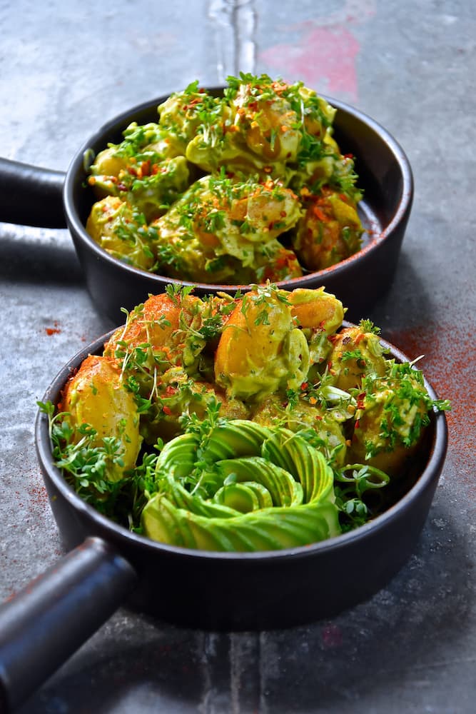 No Mayo Potato Avocado Salad 