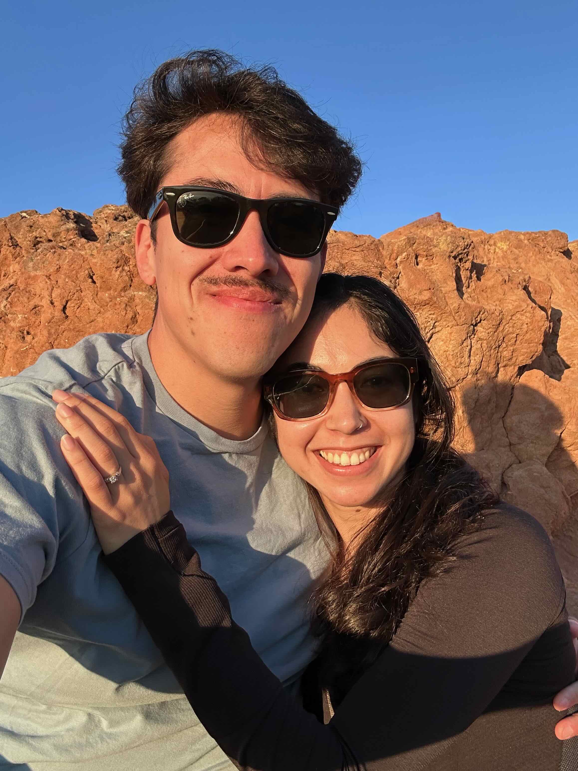 Post proposal in Torrey Pines.