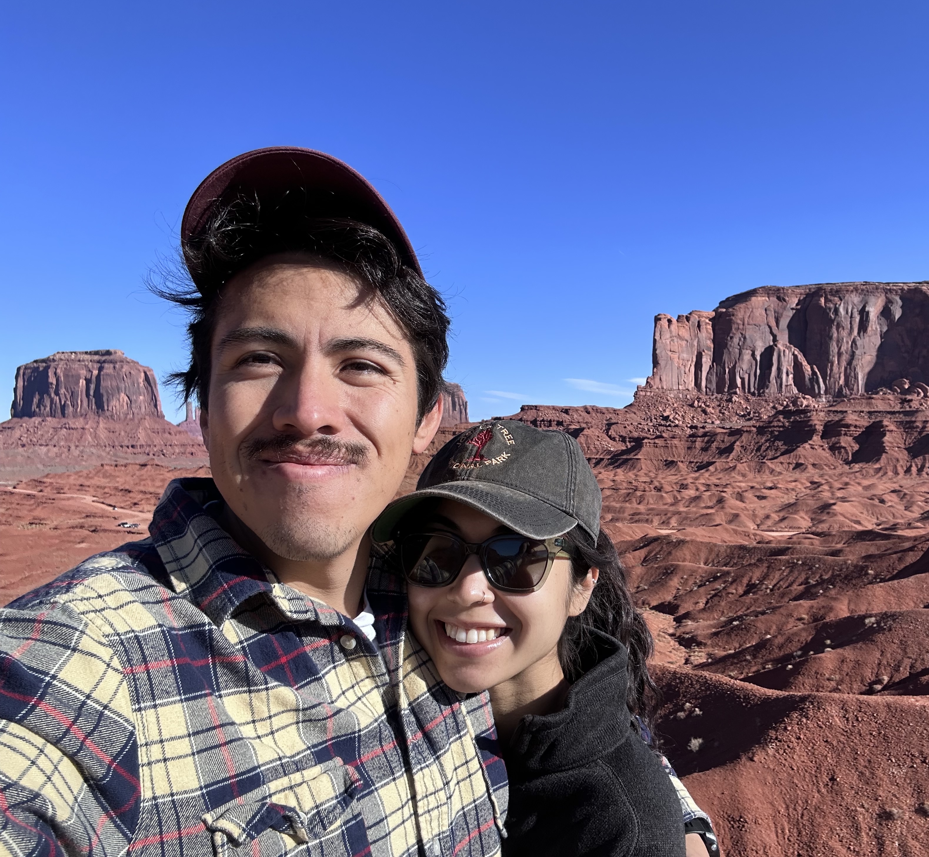 Alisse and Gustavo in Monument Valley, AZ