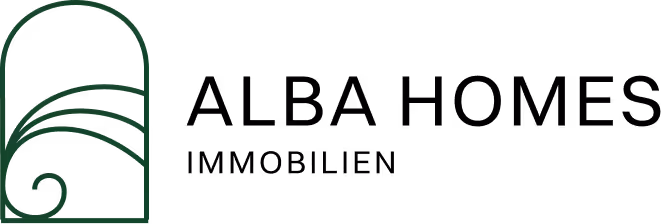 Abstraktes Logo mit geschwungenem Bogen, der eine stilisierte spiralförmige Form innerhalb eines vertikalen rechteckigen Rahmens darstellt.