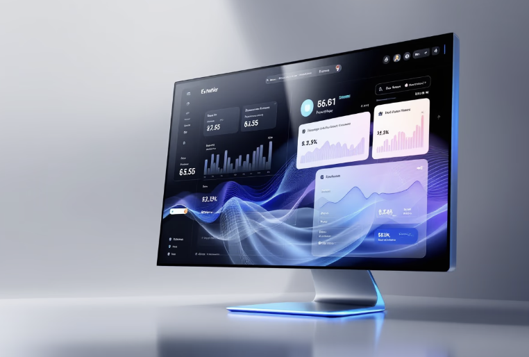 [interface] image of a dashboard interface (for a productivity tools business)