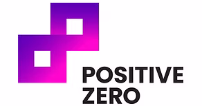 a purple and white logo
